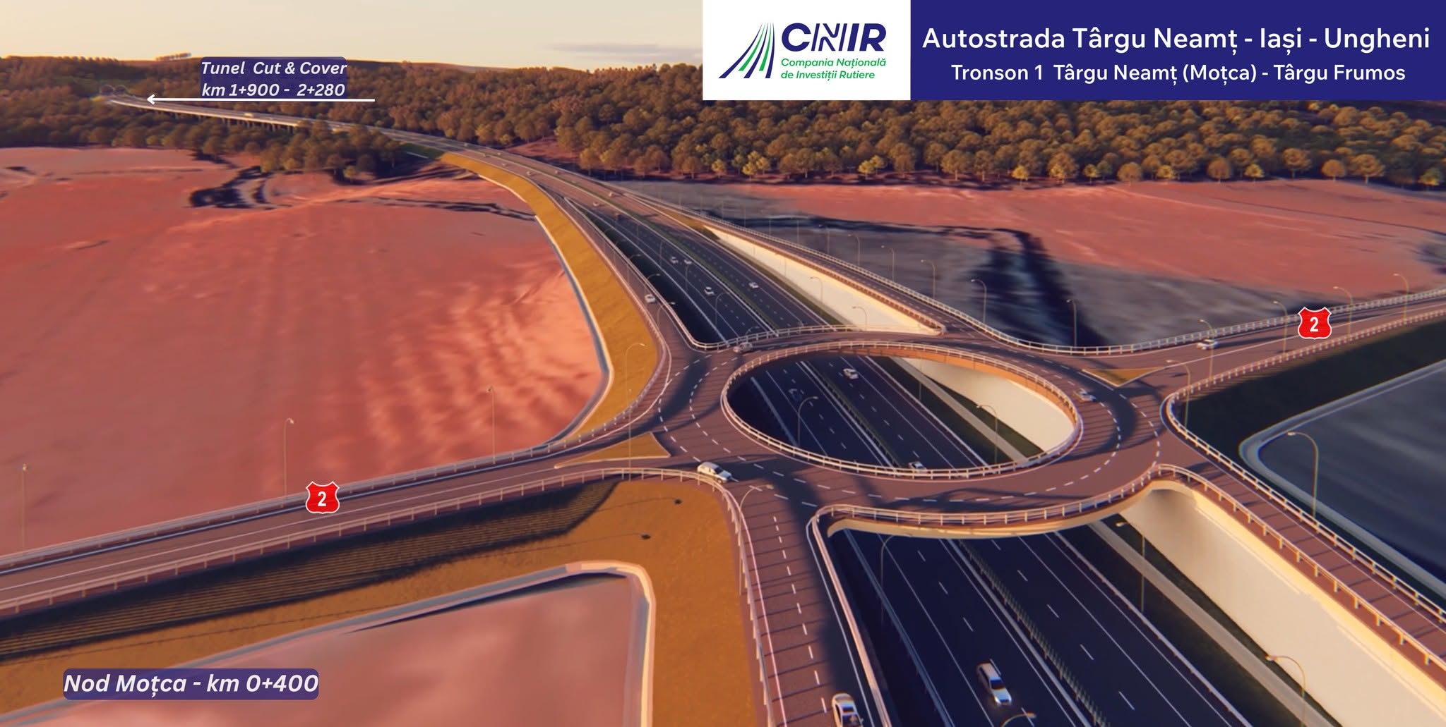 ordin de incepere a lucrarilor autostrada unirii A8