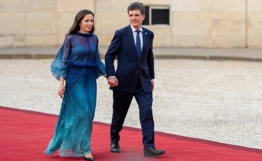 cuplul prezidential receptie ziua frantei paris elysee nicusor dan si mirabela gradinaru
